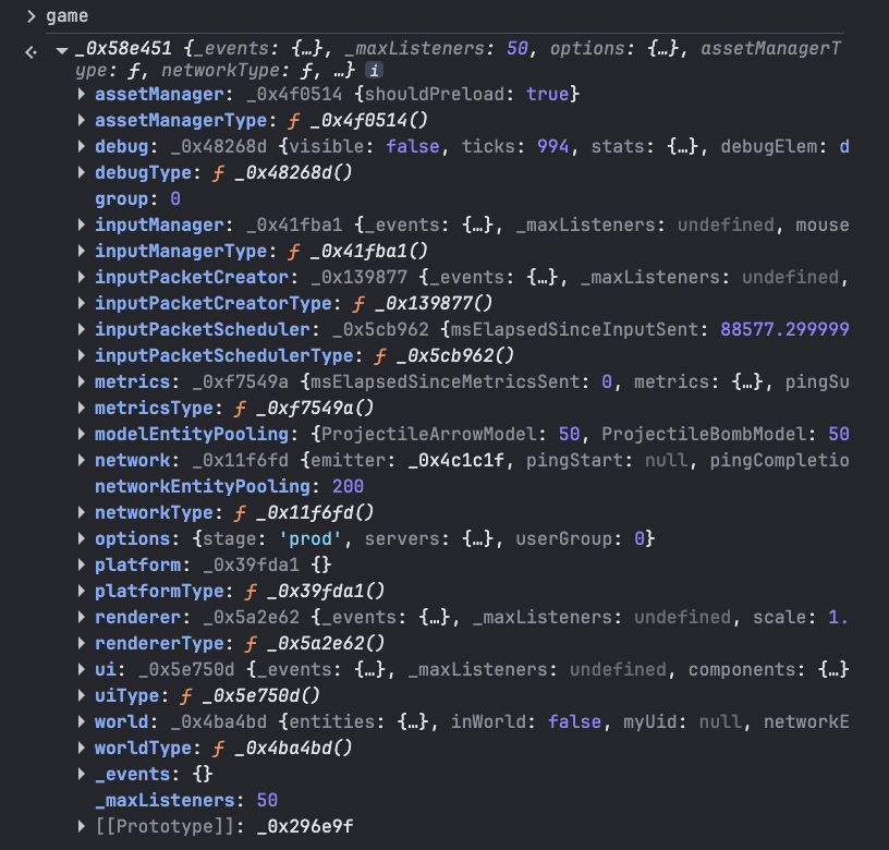 Game variable